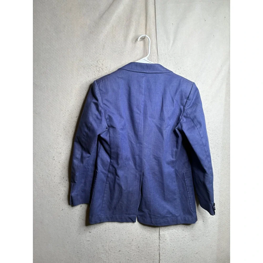 Pierre Cardin Relax Vintage Blue Twill Blazer Sport Coat 40 M Made in Brazil